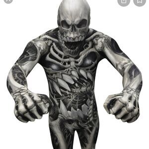 EUC UNISEX MORPHSUITS SKULL AND BONES HALLOWEEN ONE-PIECE SUIT